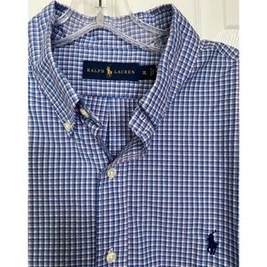 Blue/pink Polo Ralph Lauren Button-Down shirt, Size XL